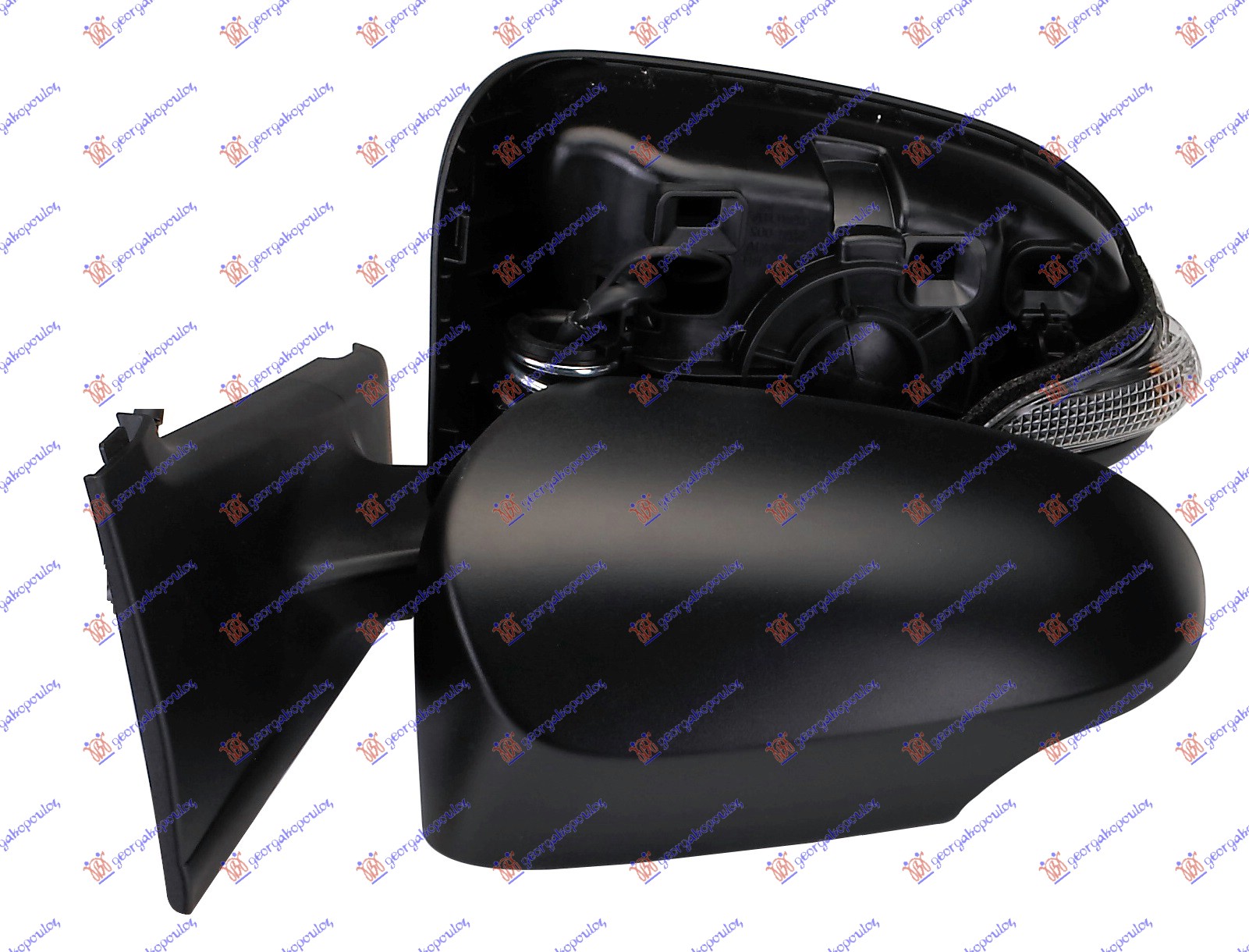 RETROVIZOR MEHANICKI PM (MIGAVAC) (A KVALITET) (KONVEKSNO STAKLO) TOYOTA YARIS III 2011-2014 (P13)