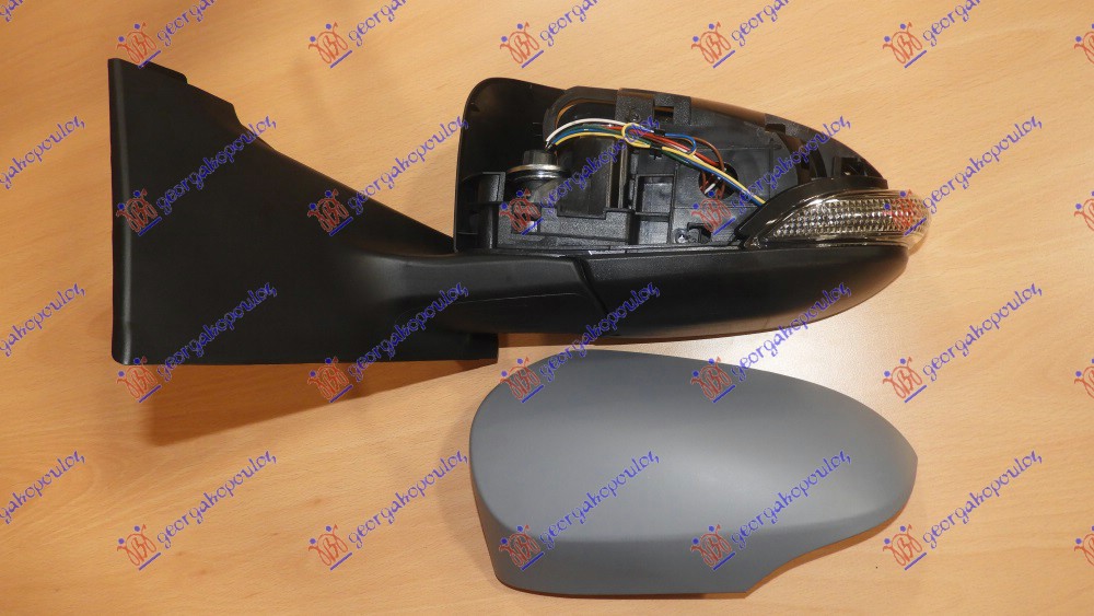 RETROVIZOR ELEKTRICNI SA GREJACEM PM (MIGAVAC) (KONVEKSNO STAKLO) TOYOTA YARIS III 2011-2014 (P13)