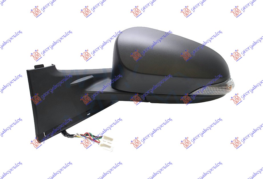 RETROVIZOR ELEKTRICNI SA GREJACEM PM (MIGAVAC) (A KVALITET) (KONVEKSNO STAKLO) TOYOTA YARIS III 2017-2020 (P13)