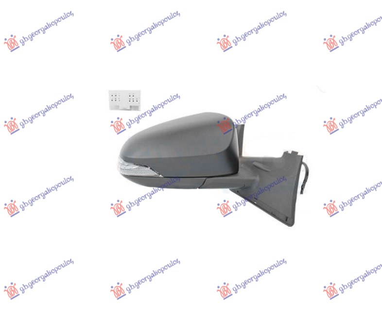 RETROVIZOR ELEKTRICNI PM (MIGAVAC) (5 PIN) (KONVEKSNO STAKLO) TOYOTA YARIS III 2017-2020 (P13)