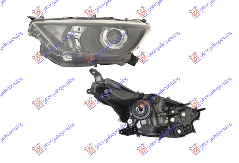 FAR ELEKTRICNI SA LED DNEVNIM SVETLOM (DEPO) MAZDA 2 HYBRID 2022- (KB)
