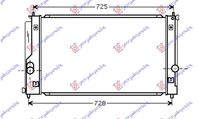 HLADNJAK MOTORA 1.8i 16V VVTi (65x32x16) TOYOTA MR 2 1999-2007 (SW2)