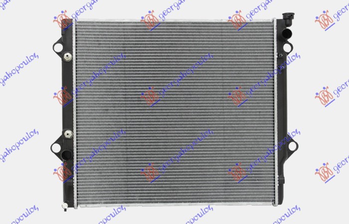 HLADNJAK MOTORA 4.0I V6 (MAN/AUTO) (+/-AC) (65x59.8x2.6) (NRF) TOYOTA LAND CRUISER PRADO 120 2002-2011 (J12)