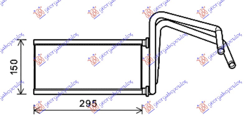 GREJAC KABINE (125x280x26) TOYOTA LAND CRUISER PRADO 120 2002-2011 (J12)