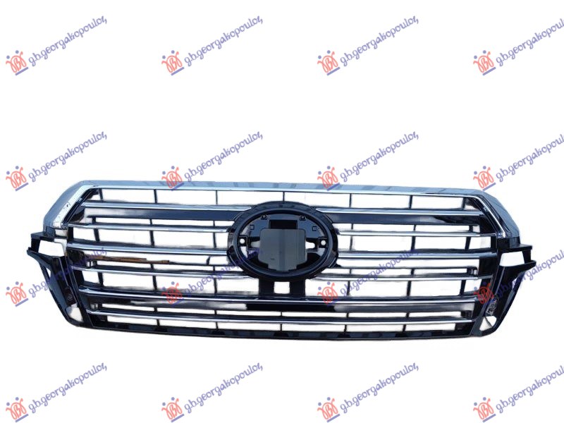 PVC MASKA HROM/SREBRNA/CRNA (KAMERA) 2019- TOYOTA LAND CRUISER V8 200 2015-2021 (J14)