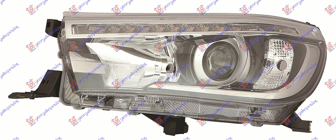 FAR ELEKTRICNI (HB3) SA LED DNEVNIM SVETLOM (DEPO) TOYOTA HI-LUX 2WD/4WD 2015-2020 (N1)