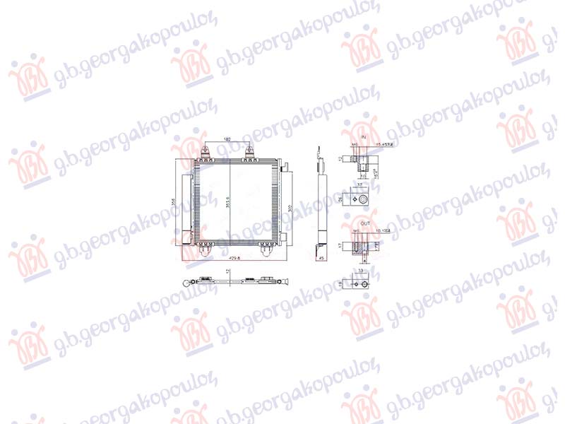 HLADNJAK KLIME 1.0 BENZIN (353x360) TOYOTA AYGO X 2022- (B7)