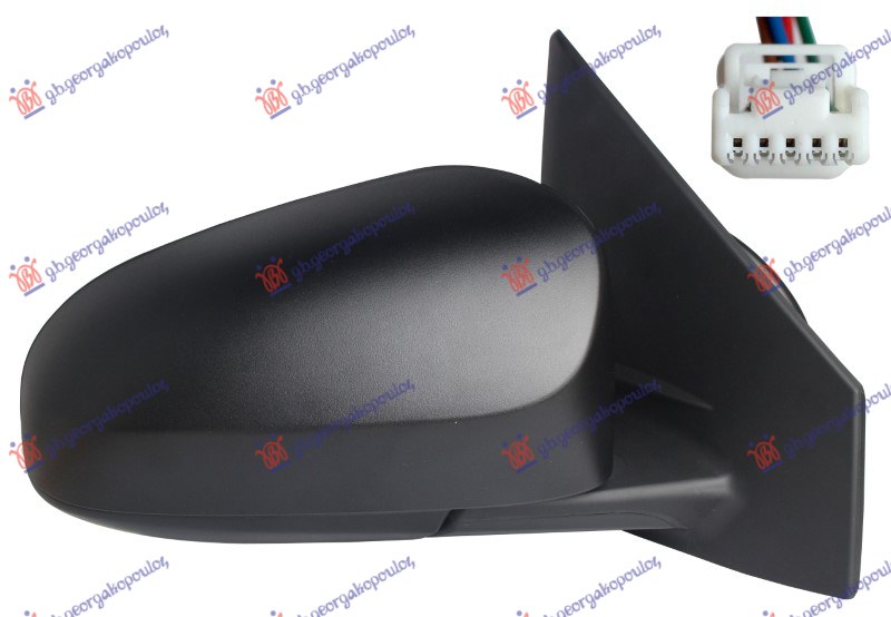 RETROVIZOR ELEKTRICNI SA GREJACEM PM (5 OTVORA 5 PIN) (A KVALITET) (KONVEKSNO STAKLO) TOYOTA AYGO X 2022- (B7)