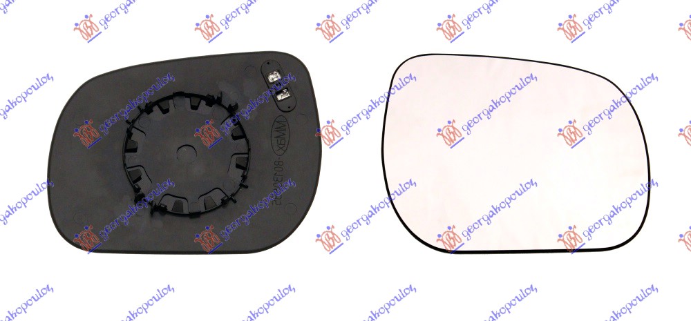 STAKLO RETROVIZORA SA GREJACEM TOYOTA VERSO 2009-2013 (R2)