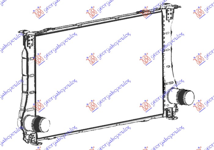 HLADNJAK INTERKULERA 1.6 D4D DIZEL (690X390X27) (NISSENS) TOYOTA VERSO 2013- (R2)
