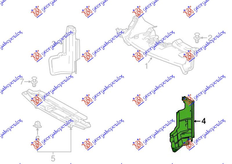 NOSAC HLADNJAKA VERTIKALNI PLASTICNI TOYOTA C-HR 2019-2023 (X1)