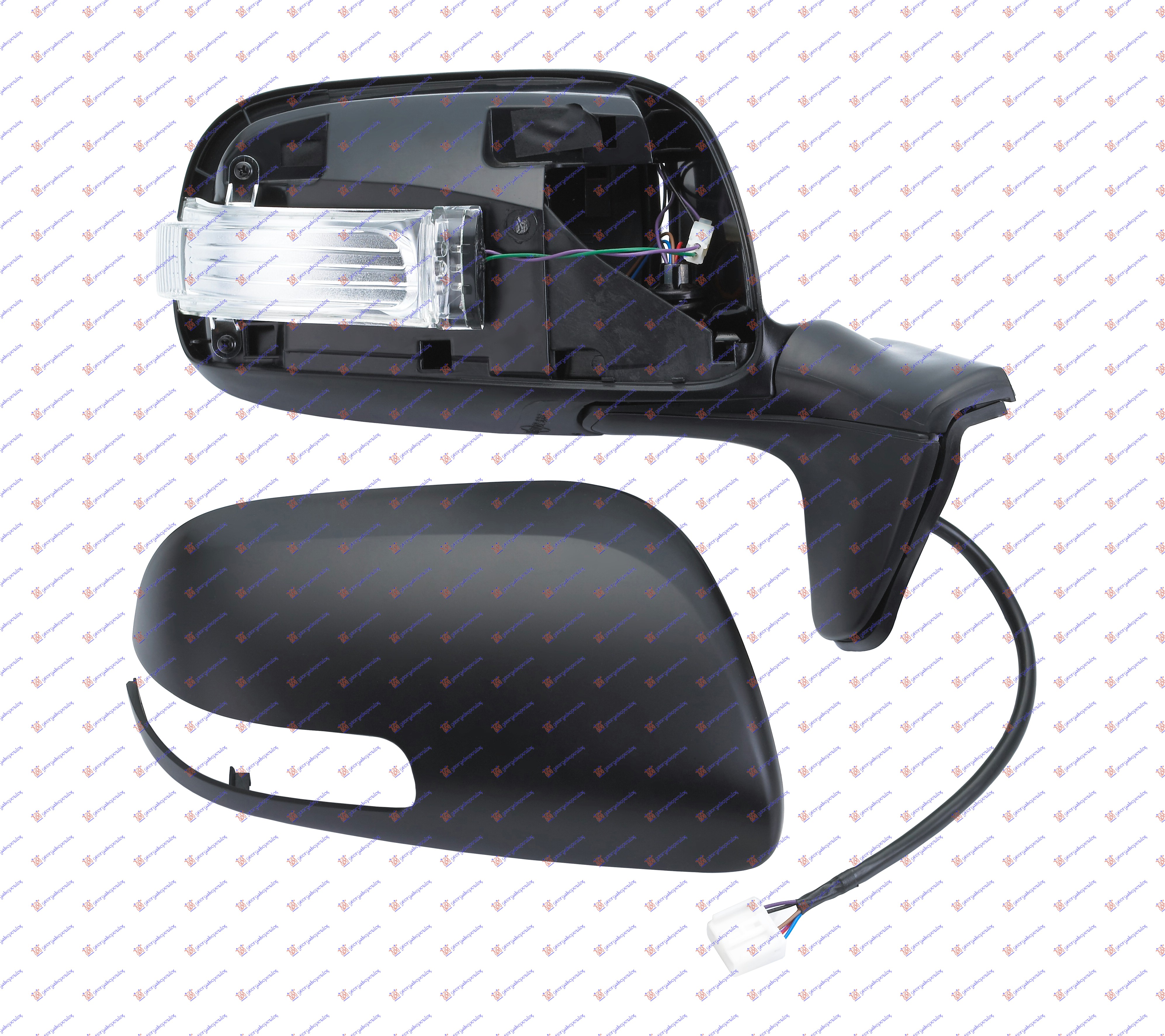 RETROVIZOR ELEKTRICNI SA GREJACEM PM (MIGAVAC) (A KVALITET) (ASFERICNO STAKLO) TOYOTA AURIS 2010-2012 (E15)