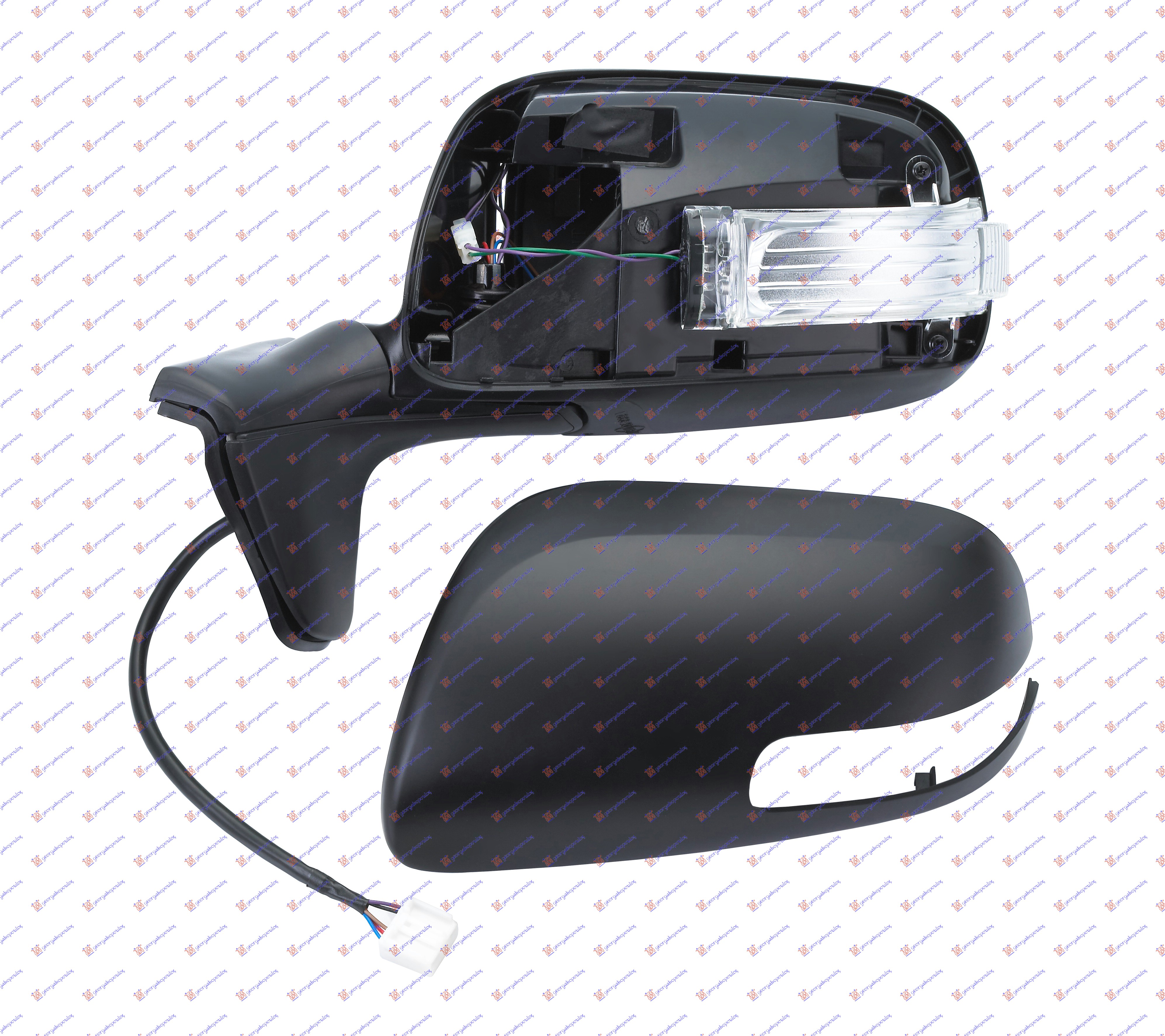 RETROVIZOR ELEKTRICNI PM (MIGAVAC) (KONVEKSNO STAKLO) TOYOTA AURIS 2010-2012 (E15)