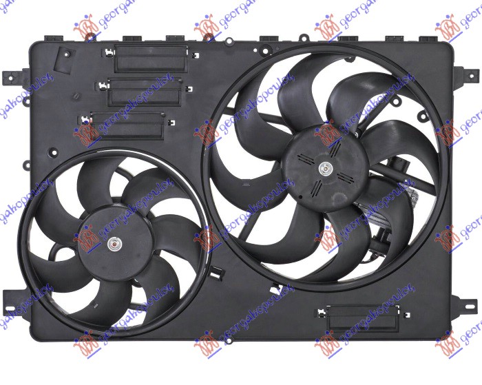 VENTILATOR (DUPLI) KOMPLET (BENZIN/DIZEL) (3 PIN) VOLVO XC70 2000-2007 (295)