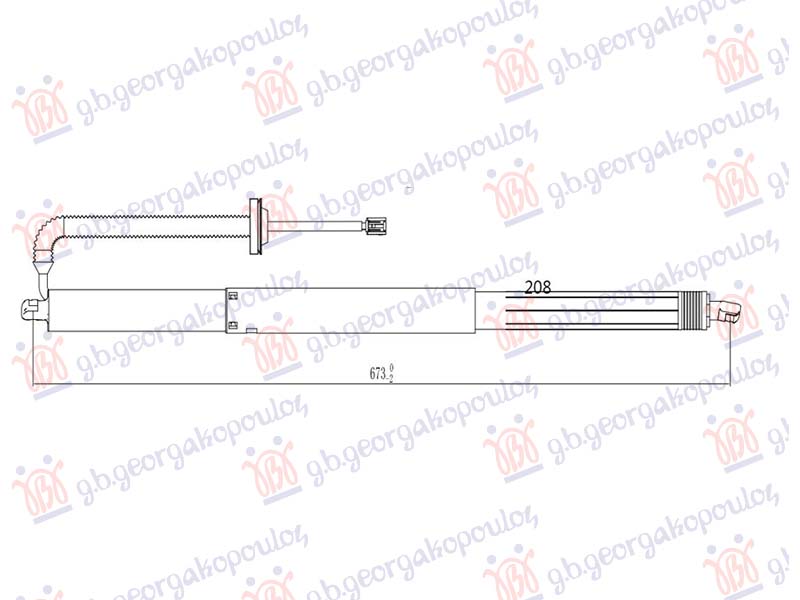AMORTIZER GEPEK VRATA ELEKTRICNI VOLVO C40 2021- (539)