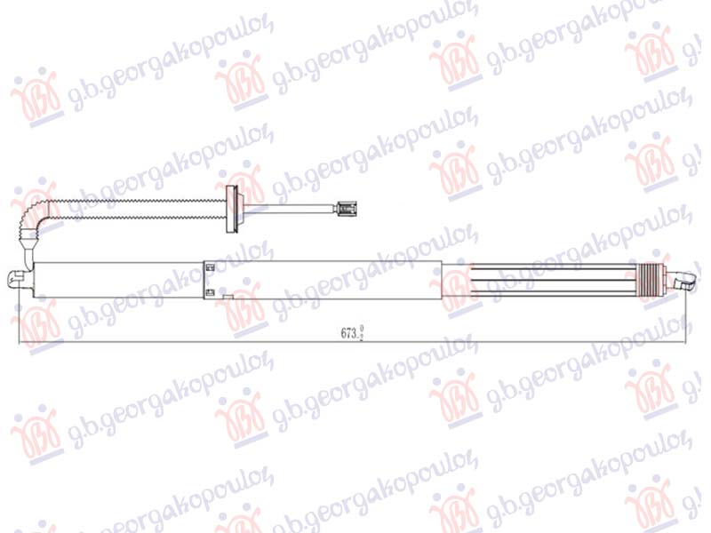 AMORTIZER GEPEK VRATA ELEKTRICNI VOLVO C40 2021- (539)