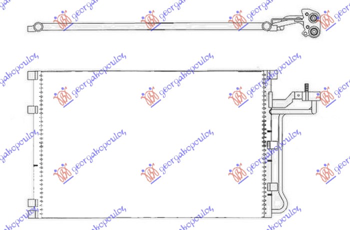 HLADNJAK KLIME 2.4i 20V 2.5T BENZIN - 2.0/2.4 DIZEL (658x375) VOLVO C30 2010- (533)