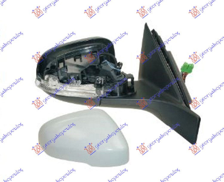 RETROVIZOR ELEKTRICNI SA GREJACEM PM (MIGAVAC) (ASFERICNO STAKLO) VOLVO S80 2013- (124)