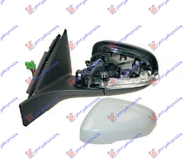 RETROVIZOR ELEKTRICNI SA GREJACEM PM (ELEKTRO-SKLOPIV) (MIGAVAC) (SVETLO) (MEMORIJA) (ASFERICNO STAKLO) VOLVO S80 2013- (124)