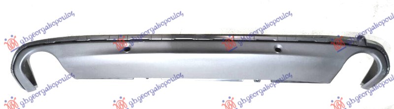 SPOJLER ZADNJEG BRANIKA MAT-CRNI (DUPLA IZDUVNA CEV) VOLVO S60/V60 2013-2016 (155/157/134)