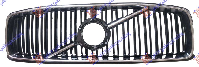 PVC MASKA KOMPLET CRNA/HROM VOLVO XC90 2014-2020 (256)