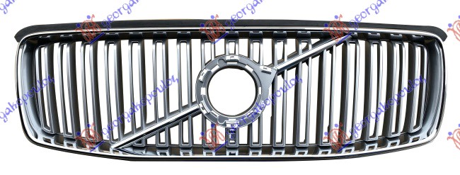 PVC MASKA KOMPLET SREBRNA/HROM VOLVO XC90 2014-2020 (256)