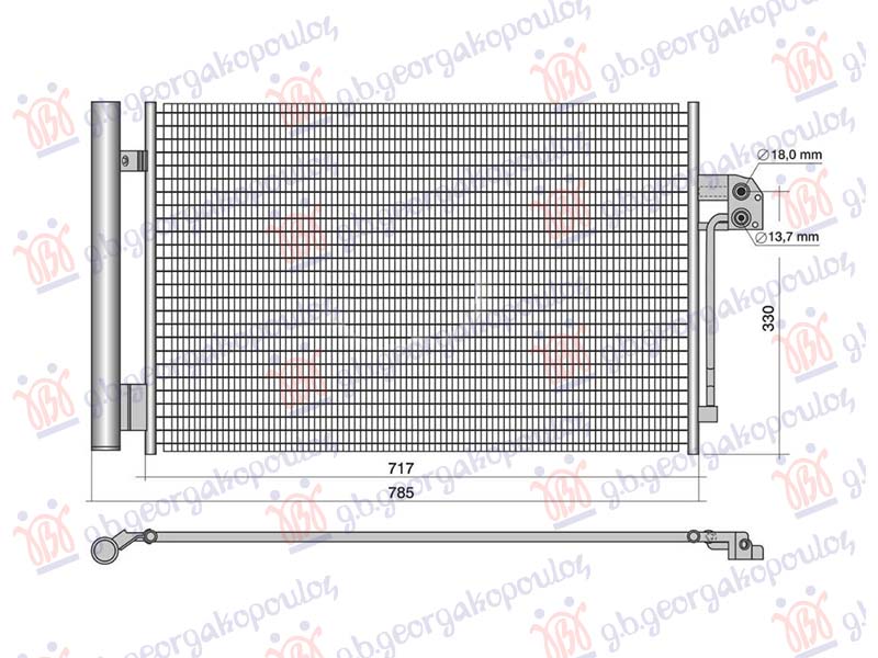 HLADNJAK KLIME 2.0 BENZIN/HIBRID VOLVO XC40 2017-2023 (536)