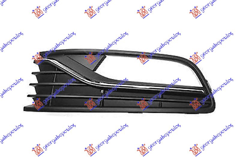 RESETKA PREDNJEG BRANIKA (SA MAGLENKOM) (HROM LAJSNA) (COMFORTLINE) VW POLO 2014-2017 (6C1)