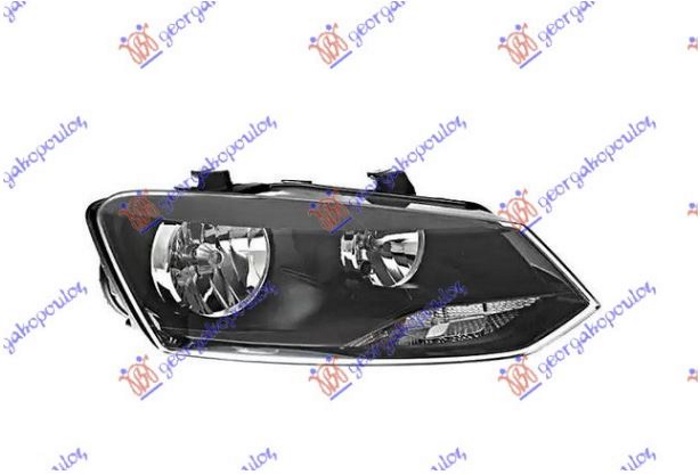 FAR ELEKTRICNI DUPLO SOCIVO (SA MOTOROM) (CRNA LAJSNA) (DEPO) VW POLO 2009-2014 (6R1)