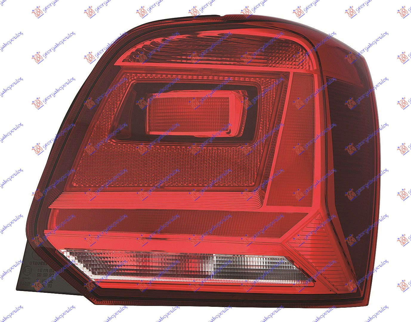 STOP LAMPA (CRNI PRAVOUGAONICI) VW POLO 2014-2017 (6C1)