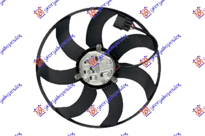 VENTILATOR (MOTOR+ELISA) (1.0 TSI-TGI BENZIN) SKODA SCALA 2019- (NW1)