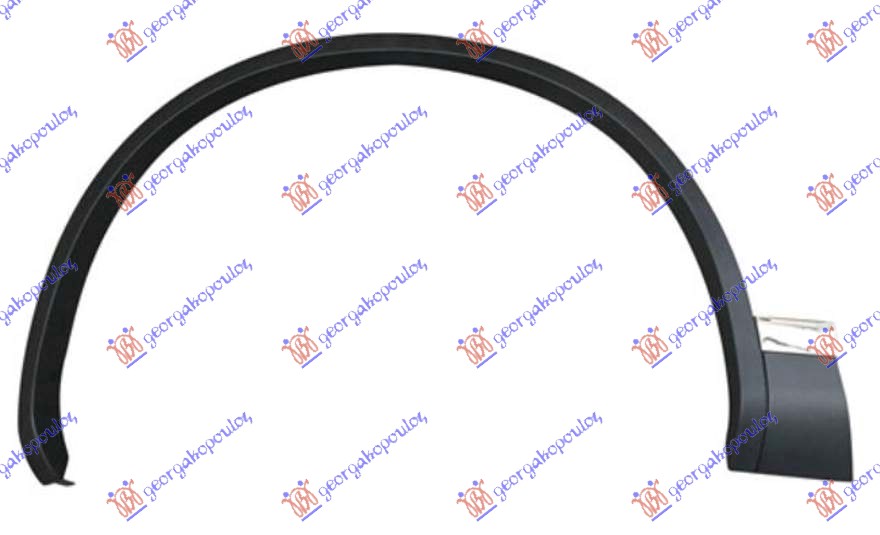 RUB PLASTICNI PREDNJEG BLATOBRANA VW TOUAREG 2010-2014 (7P5/7P6)