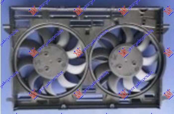 VENTILATOR (DUPLI) KOMPLET (BENZIN) VW TOUAREG 2018- (CR7/RC8)