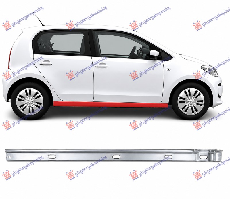SAJTNA UNUTRASNJA 5 VRATA VW UP 2016-2019 (121/122/123/BL1/BL2/BL3)
