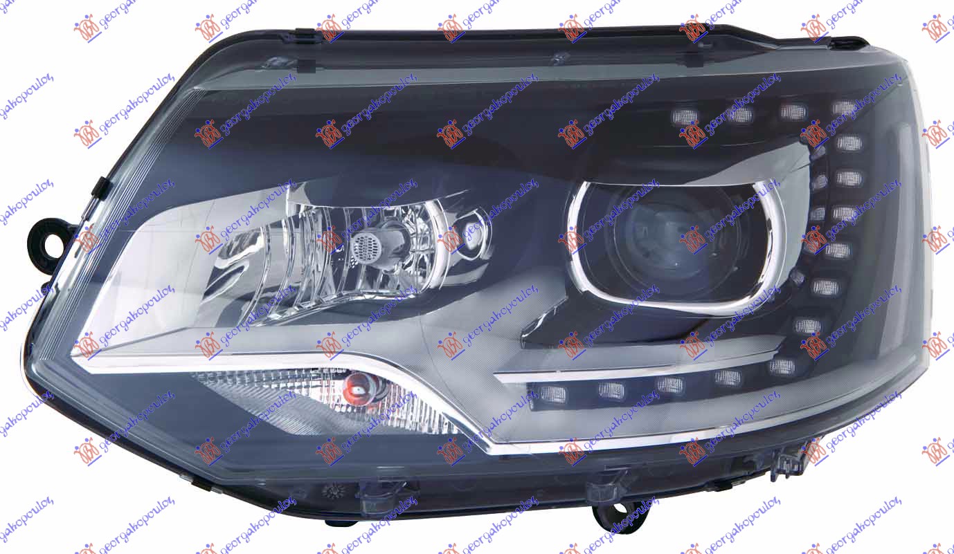 FAR XENON (D3S/H7) SA LED DNEVNIM SVETLOM (DEPO) VW TRANSPORTER 2010-2015 (T5) (7HA/7HH/7EA/7EH)
