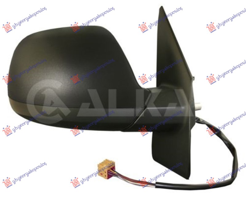 RETROVIZOR ELEKTRICNI SA GREJACEM PM (ELEKTRO-SKLOPIV) (ASFERICNO STAKLO) VW TRANSPORTER 2010-2015 (T5) (7HA/7HH/7EA/7EH)