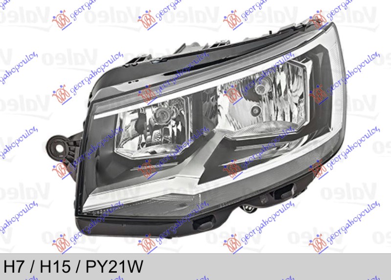 FAR ELEKTRICNI (H7/H15) (VALEO) VW TRANSPORTER 2015-2019 (T6) (SGA/SGH/SHA/SHH)