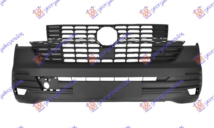 PREDNJI BRANIK CRNI (SA/BEZ PDC SENZORA) (A KVALITET) VW TRANSPORTER/MULTIVAN (T6.1) 2019-2022