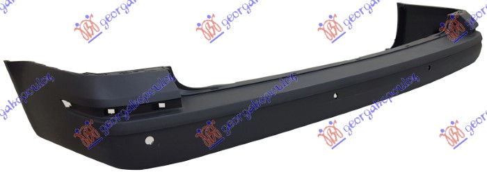 ZADNJI BRANIK MAT-CRNI (4 PDC SENZORI) (DUPLA VRATA) VW TRANSPORTER/MULTIVAN (T6.1) 2019-2022