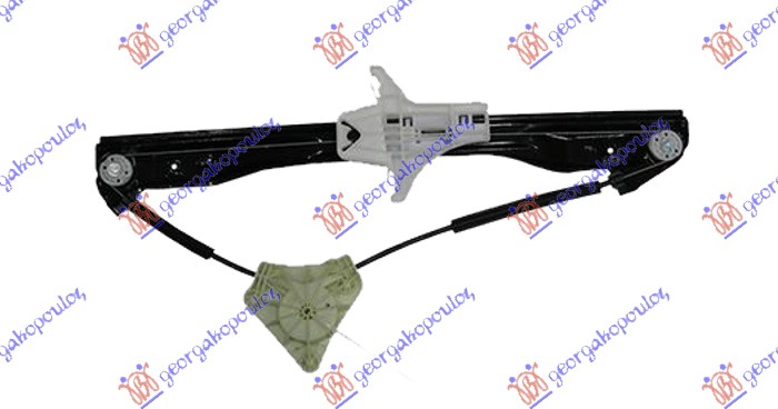 PODIZAC ZADNJEG PROZORA ELEKTRICNI (BEZ MOTORA) VW AMAROK P/U 2010-2016 (S6/S7)