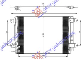 HLADNJAK KLIME BENZIN/DIZEL (535x368x16) VW JETTA 2014-2018 (162/163/AV3/AV2)