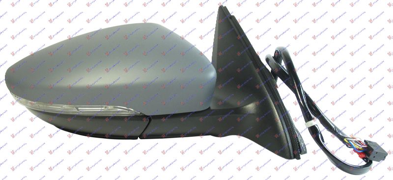 RETROVIZOR ELEKTRICNI SA GREJACEM PM (MIGAVAC) (A KVALITET) (KONVEKSNO STAKLO) VW JETTA 2010-2014 (162/163/AV3/AV2)