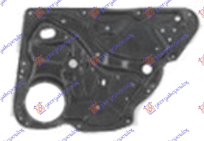 PODIZAC ZADNJEG PROZORA ELEKTRICNI (BEZ MOTORA) (SA NOSACEM) VW PASSAT 2011-2015 (362/365)