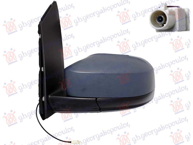 RETROVIZOR MEHANICKI PM (CIP ANTENE) (KONVEKSNO STAKLO) VW CADDY 15-20