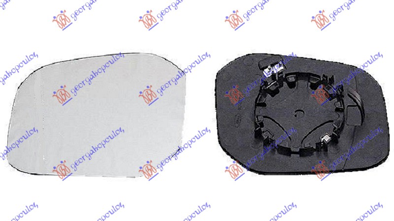 STAKLO RETROVIZORA SA GREJACEM (MALO) (ASFERICNO) VW CADDY 2015-2020 (SAB/SAJ)