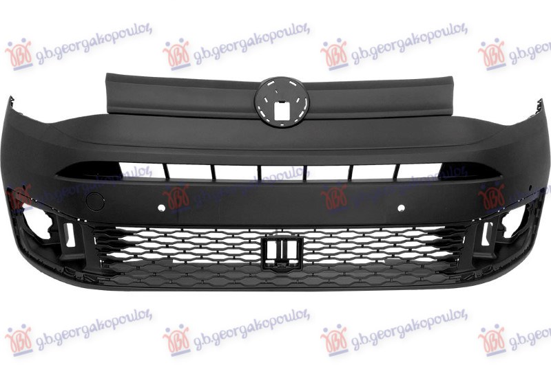 PREDNJI BRANIK MAT-CRNI (CARGO) (6 PDC SENZORA) (A KVALITET) VW CADDY 2020- (SBB/SBJ)
