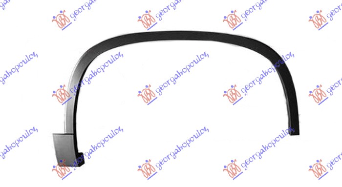 RUB PLASTICNI PREDNJEG BLATOBRANA VW TIGUAN 2011-2016 (5N)