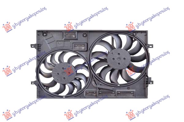 VENTILATOR KOMPLET (DUPLI) 1.4/2.0 BENZIN - 2.0 DIZEL (350/320mm) AUDI TT 2018- (FV9/FVR/FV3/FVP)