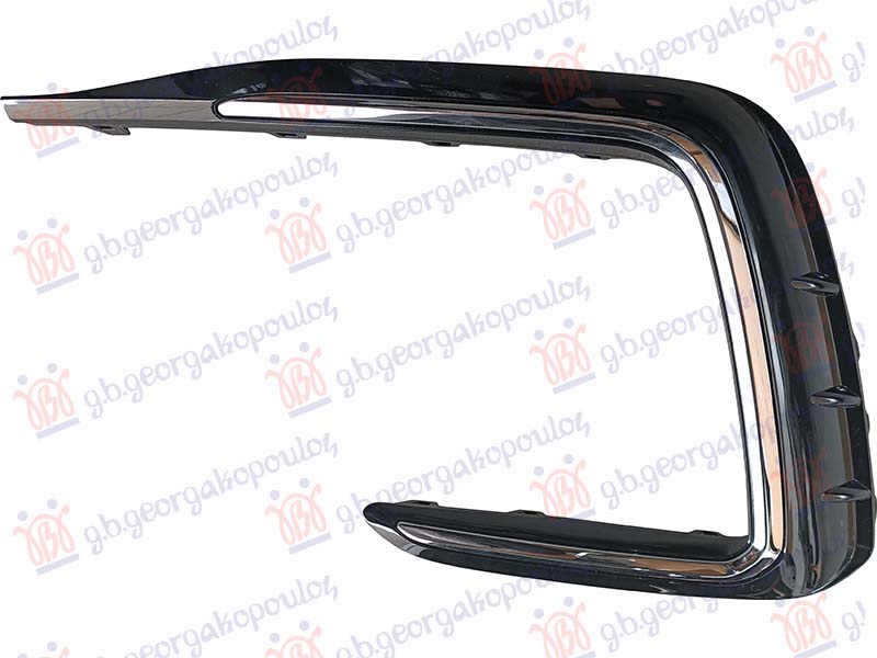 LAJSNA RESETKE PREDNJEG BRANIKA CRNA (SA HROM) (R-LINE) VW TIGUAN 2020-2023 (AD1/AX1)