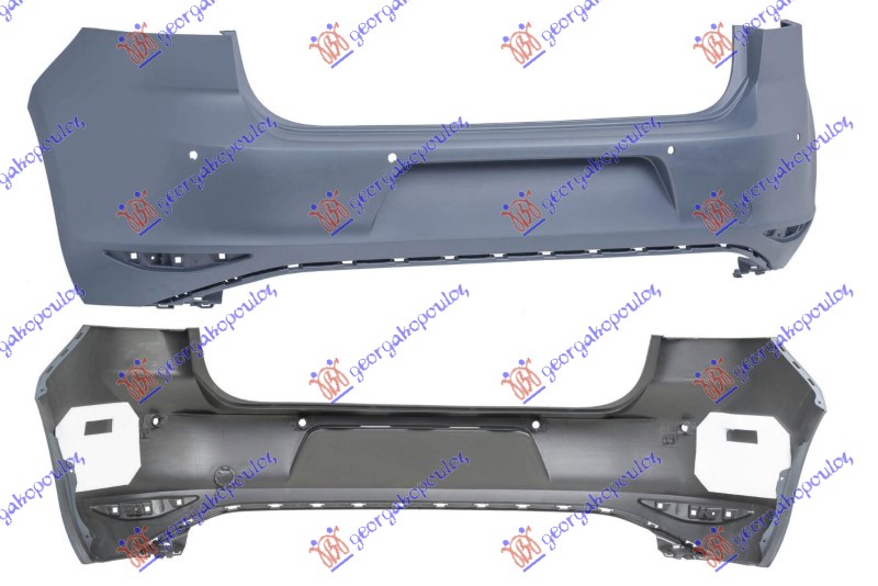 ZADNJI BRANIK PM (4 PDC SENZORA) (SA/BEZ 2 PDC SENZORA) (A KVALITET) VW GOLF 7 2013-2016 (5G1)